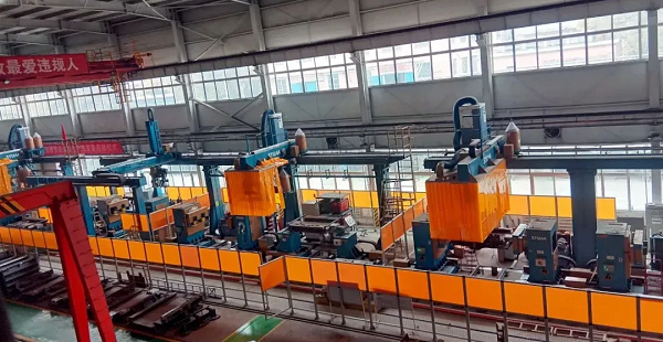 OB电竞|国内首条煤机中部槽机器人自动生产线成功交付啦